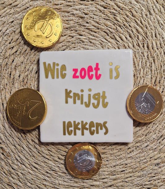 Tegeltje sint